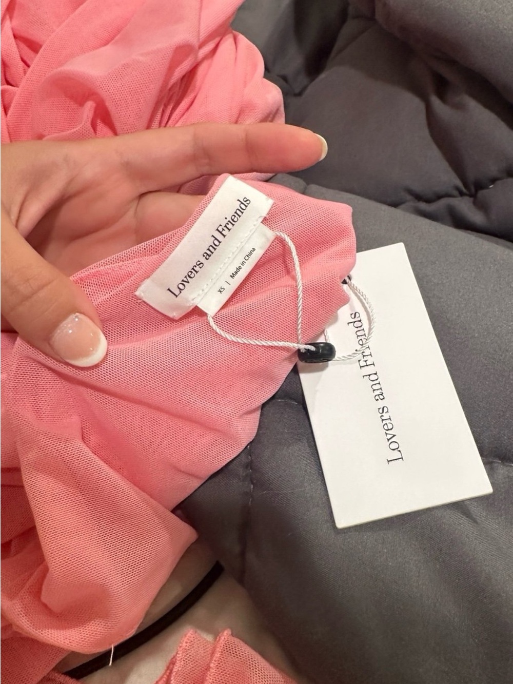 Lovers + Friends Pink Ruched High-Low Maxi Dress - Picture 3 of 6